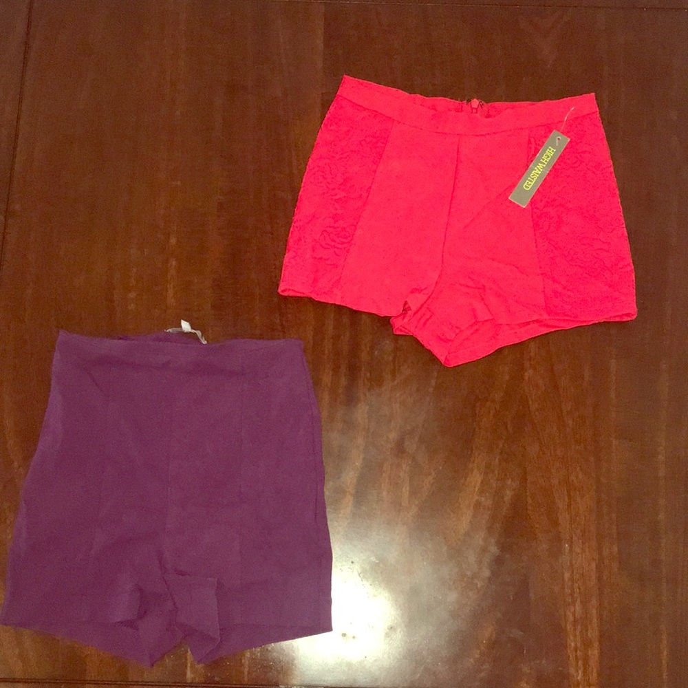 High waisted shorts bundle